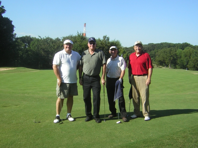Golfing:  Gil Wolfe, Don Hutchins, Dale Ward,  Bob Slaughter.