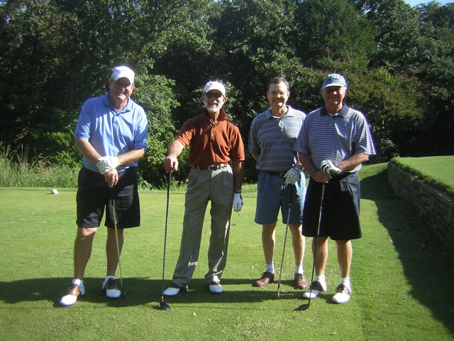 Golfing:  Charlie Stewart, John Ripps, Bruce Arnold, Gary Harbin