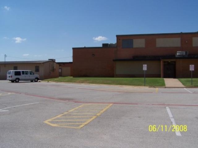 South parking lot and Gym of old Bell High.