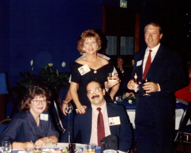 Joe Gonzales, Paulette Davidson (background)