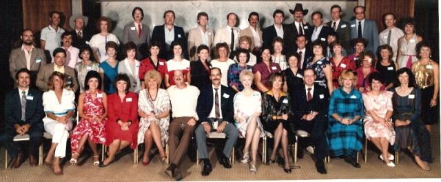 One of three group photos from the 1985 Reunion. (Carolyn Brown)