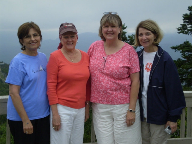 2010 Girl Friends Trip to New Hampshire.
Judy Glasgow-Hatfield, Paula Mikel-Clements, Judy Water-Baldwin and Beverly Ward-Jones.